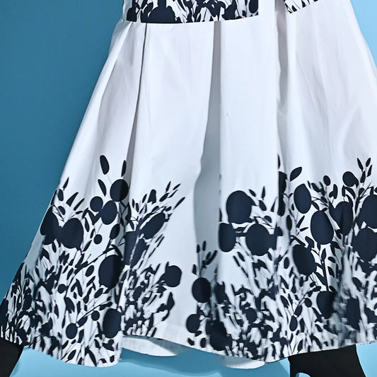 Stitch Floral Detailing Skirt